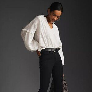 Anthropologie  Forever That Girl Justine Peasant Blouse  Size XSP NWT